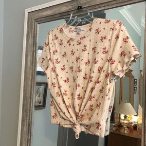 Floral Tee Knot Tie